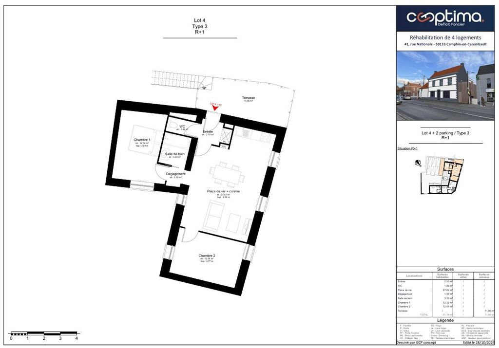 Appartement T3 CAMPHIN EN CAREMBAULT (59133) SDAMO