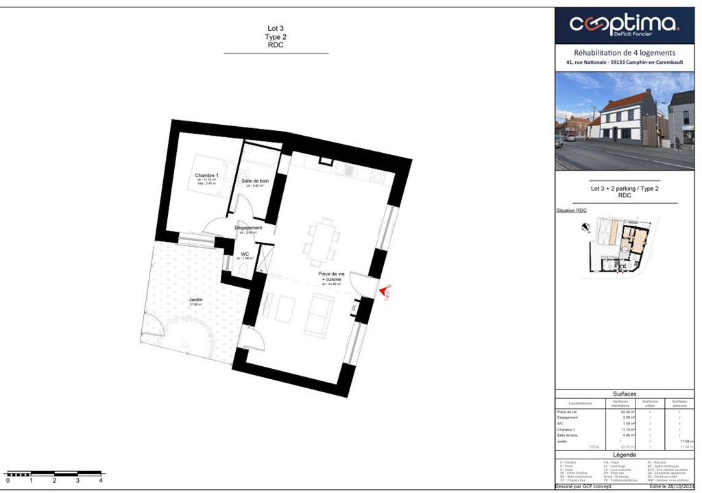 Appartement T3 CAMPHIN EN CAREMBAULT (59133) SDAMO